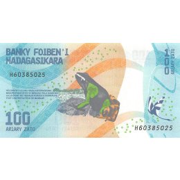 Madagaskar 100, 200, 500, 1000 Ariary 2017