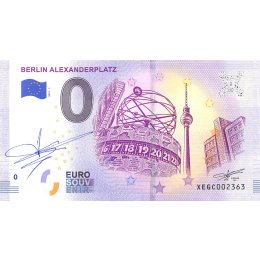 Deutschland 0-Euro Schein 2019-1 BERLIN ALEXANDERPLATZ SIGNATUR