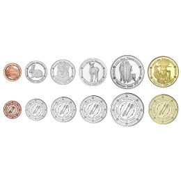 USA 1, 5, 10, 25, 50 Cent, 1 Dollar 2020 "Kumeyaay"