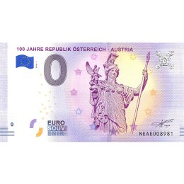 Oesterreich 0-Euro Schein 2018-1 100 JAHRE ÖSTERREICH - AUSTRIA