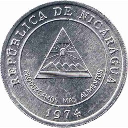 Nicaragua 5 Centavos 1974 "FAO"