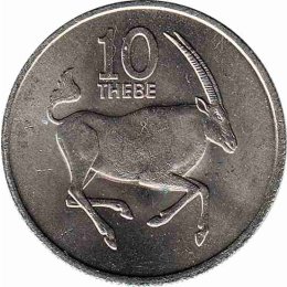 Botswana 10 Thebe 1976