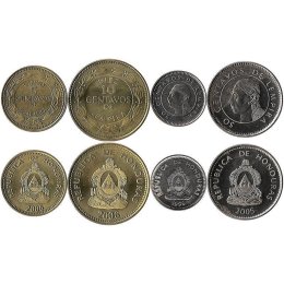 Honduras 5, 10, 20, 50 Centavos 2007/2010