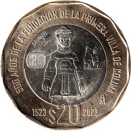 Mexiko 20 Pesos 2023 "First Villa of Colima"