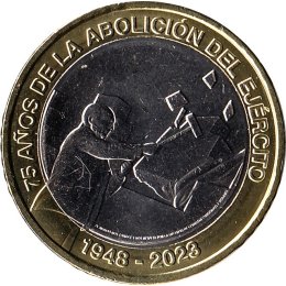 Costa Rica 500 Colones 2023 "Abolition of the Costa Rican Army"